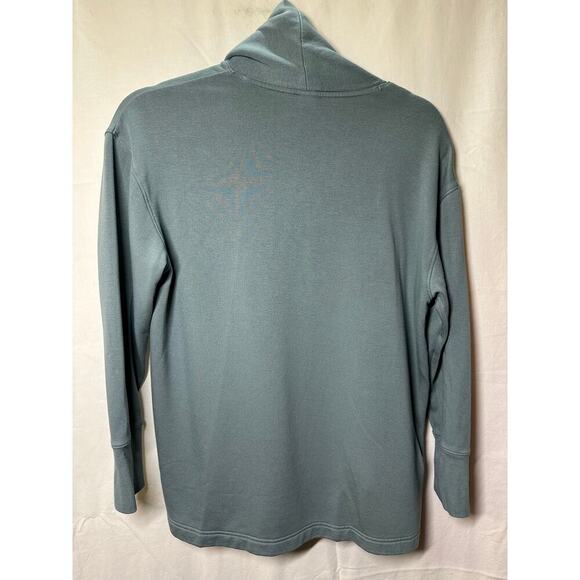 Live-In French Terry Open-Front Cardigan - Petite Small - Picture 2 of 3